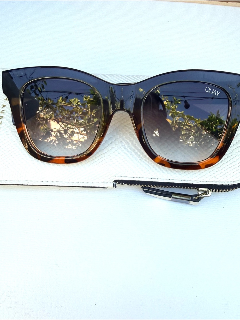 Quay Australia Night Shade Tortoiseshell Cat-Eye Sunglasses - Picture 2 of 6